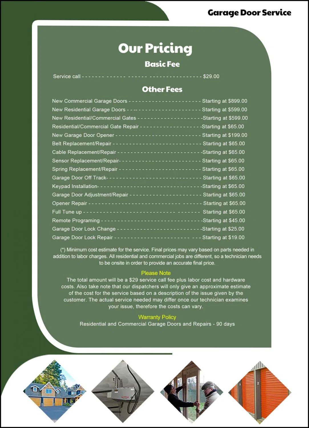 Metro Garage Door Service Redford Charter Twp, MI 248-436-3807